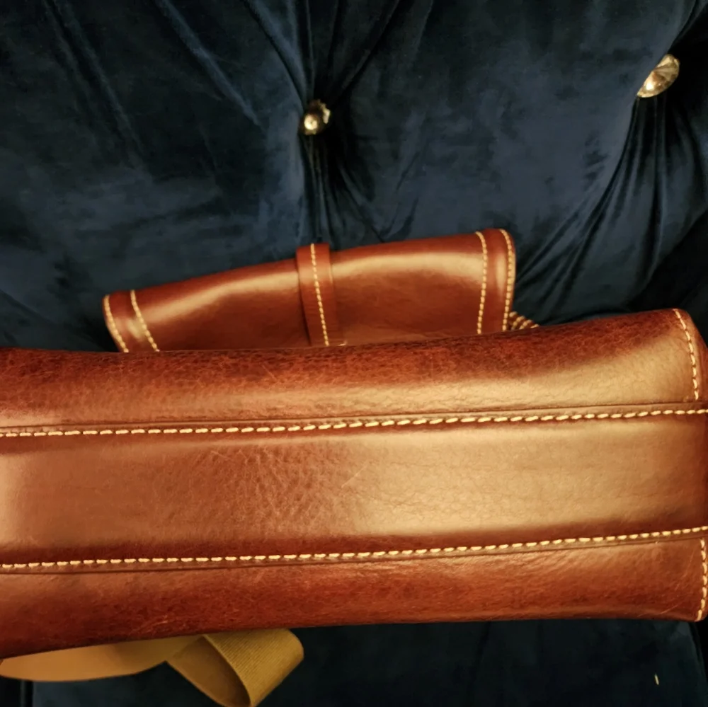 Dooney & Bourke Brown Leather Crossbody Bag - Picture 9 of 11
